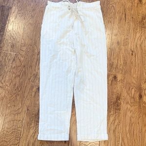 White striped pants, urban outfitters